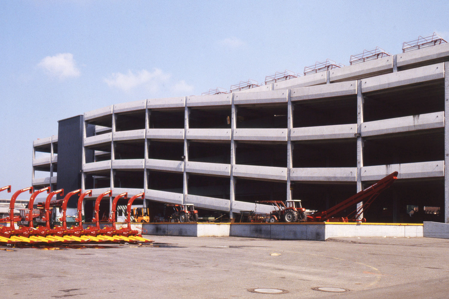Could easily be mistaken for a multi-storey car park: The storage hall opened in 1977.